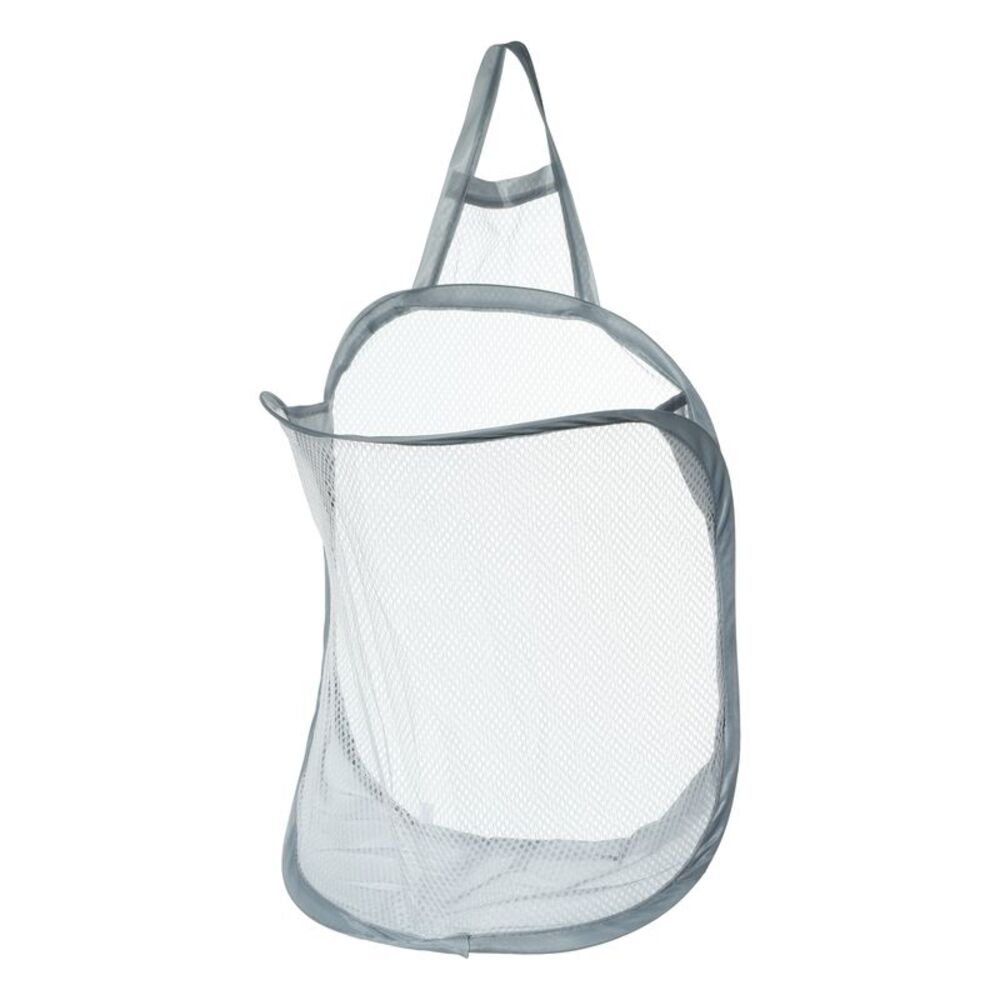 1 Pc 20L Wall-mounted Folding Laundry Basket Hamper for Bathroom Gray